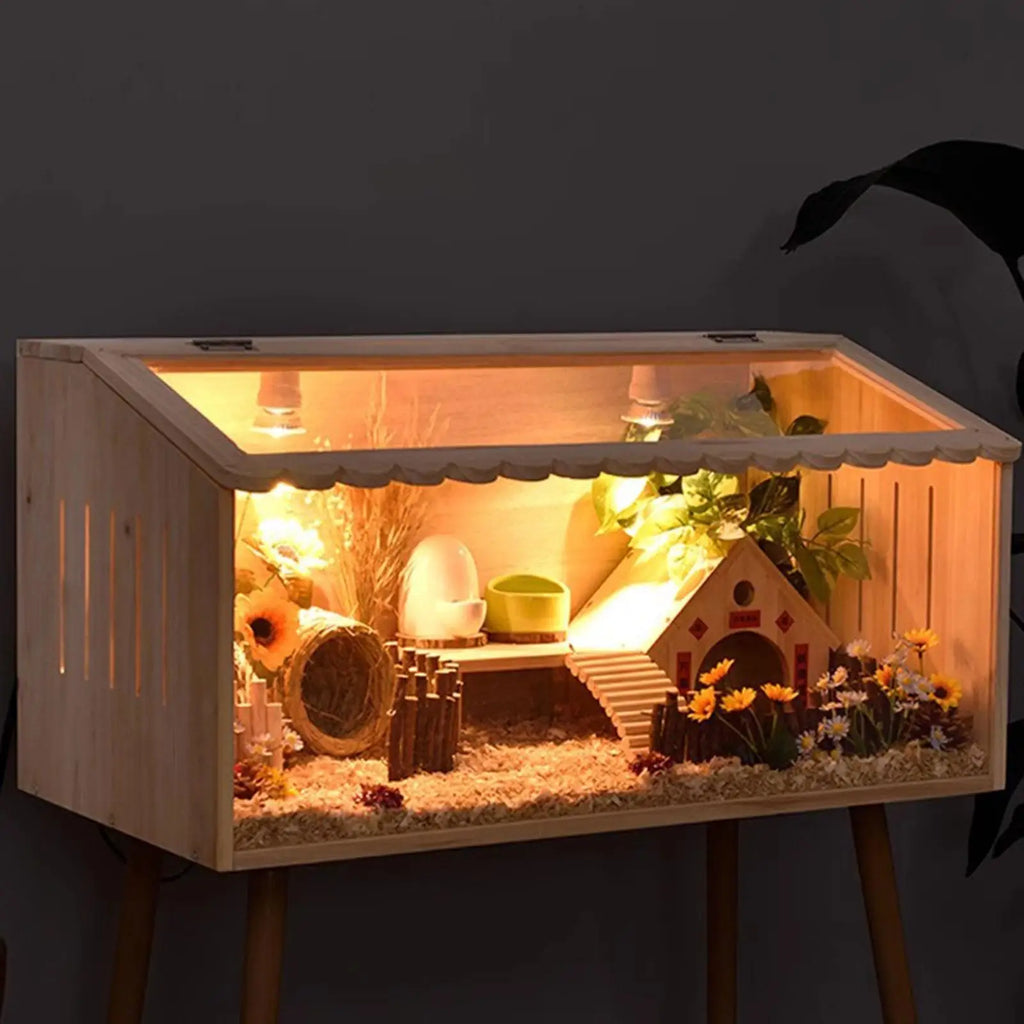 Wooden Brooder Box for Chicks, Quail & Small Pets – 3 Sizes Wooden Brooder Box Zpaxo