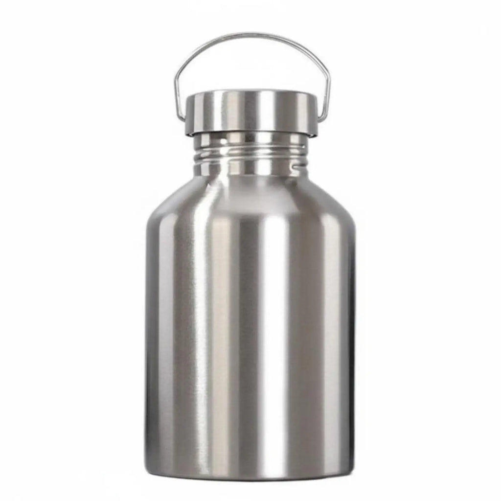 2000ml Stainless Steel Water Jug | Large Capacity Bottle for Athletes Stainless Steel Water Jug Zpaxo Silver 2000ml