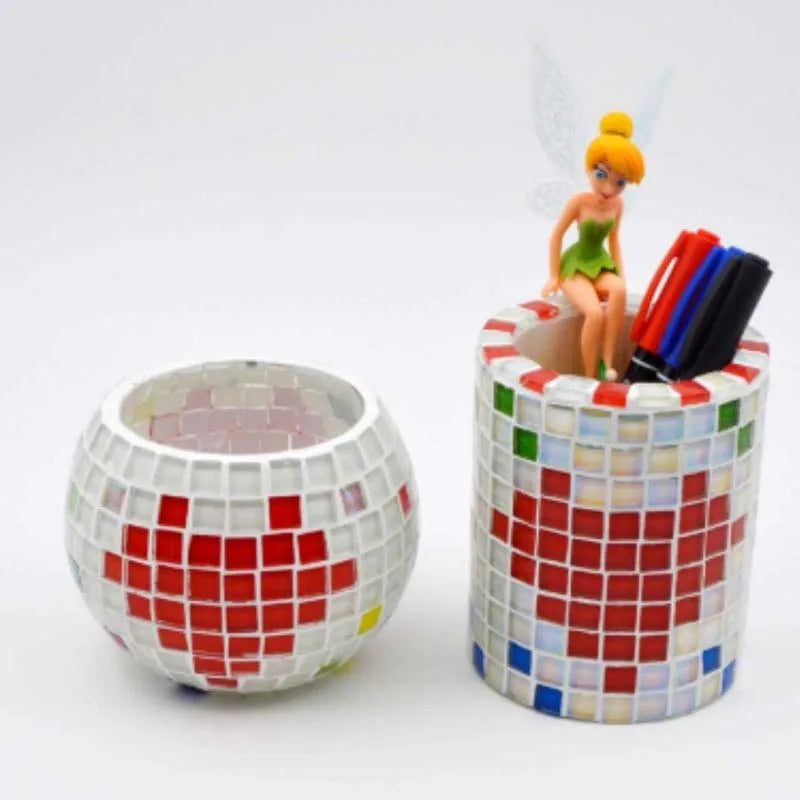 100pcs 1cm Glass Mosaic Tiles – Colorful DIY Craft Kit Glass Mosaic Tiles Zpaxo
