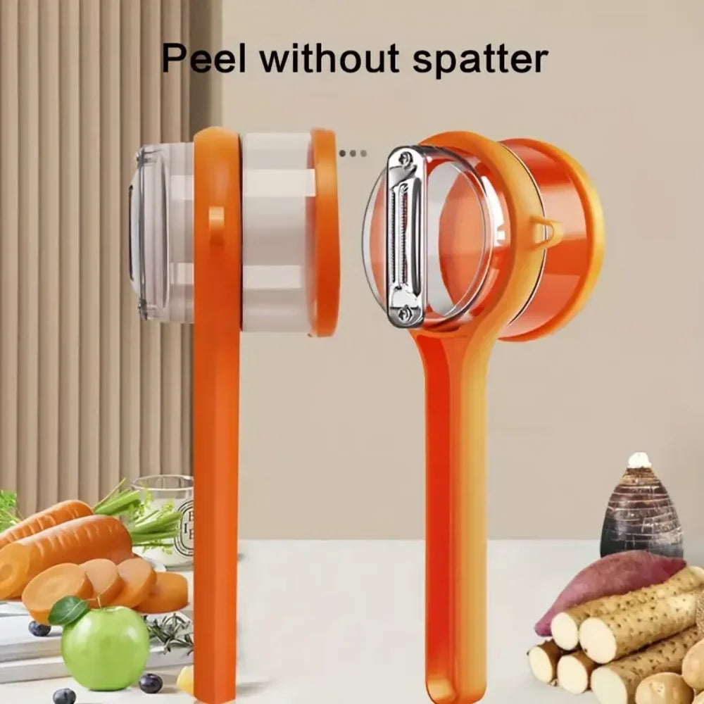 Peeler Storage Box Fruit Vegetable Double-sided Stainless Steel Zpaxo
