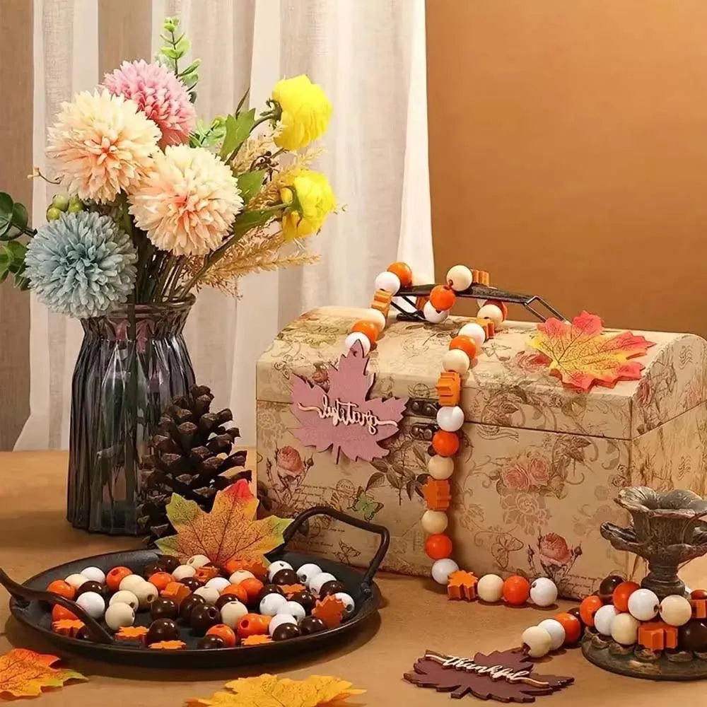 Wooden Beads for Jewelry Making – Christmas & Halloween DIY Wooden Craft Beads Zpaxo