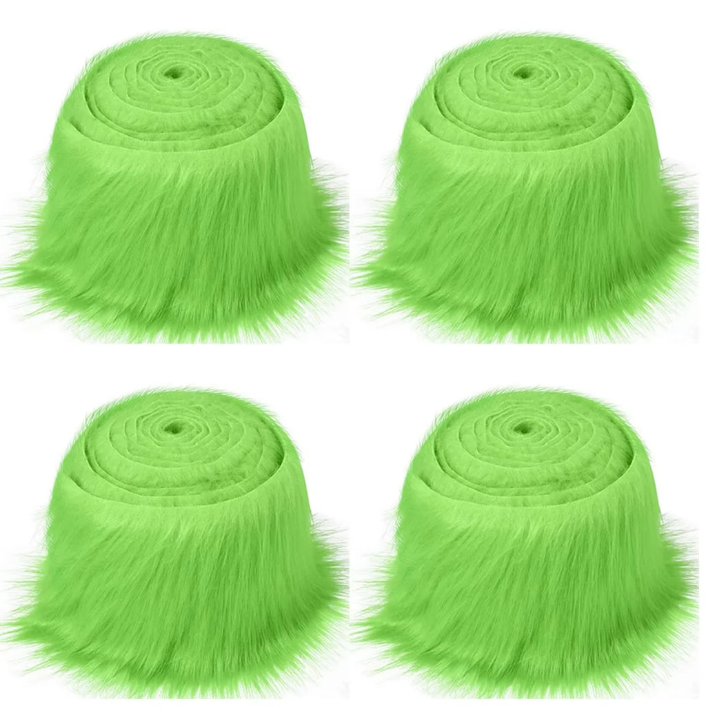 1x Faux Fur Fabric Costume Soft Artificial Dwarf Decoration Clothing Zpaxo