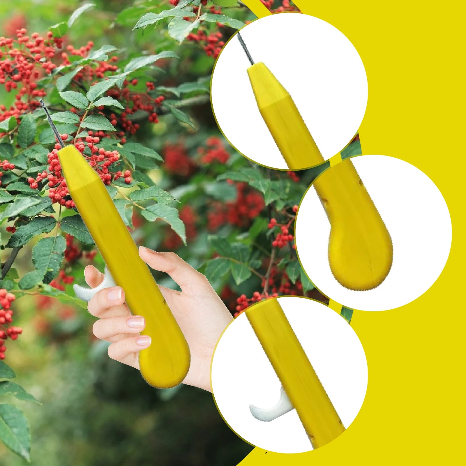 Handheld Pepper Scissors Pepper Picking Tool Portable Fruit Picking Tool for Garden Plant Chili Vegetable Fruit Pruning Picking Zpaxo