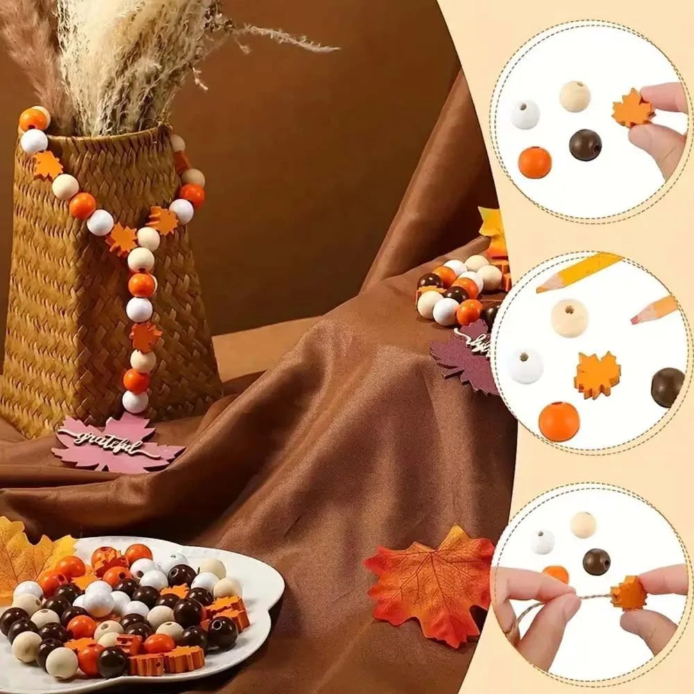 Wooden Beads for Jewelry Making – Christmas & Halloween DIY Wooden Craft Beads Zpaxo