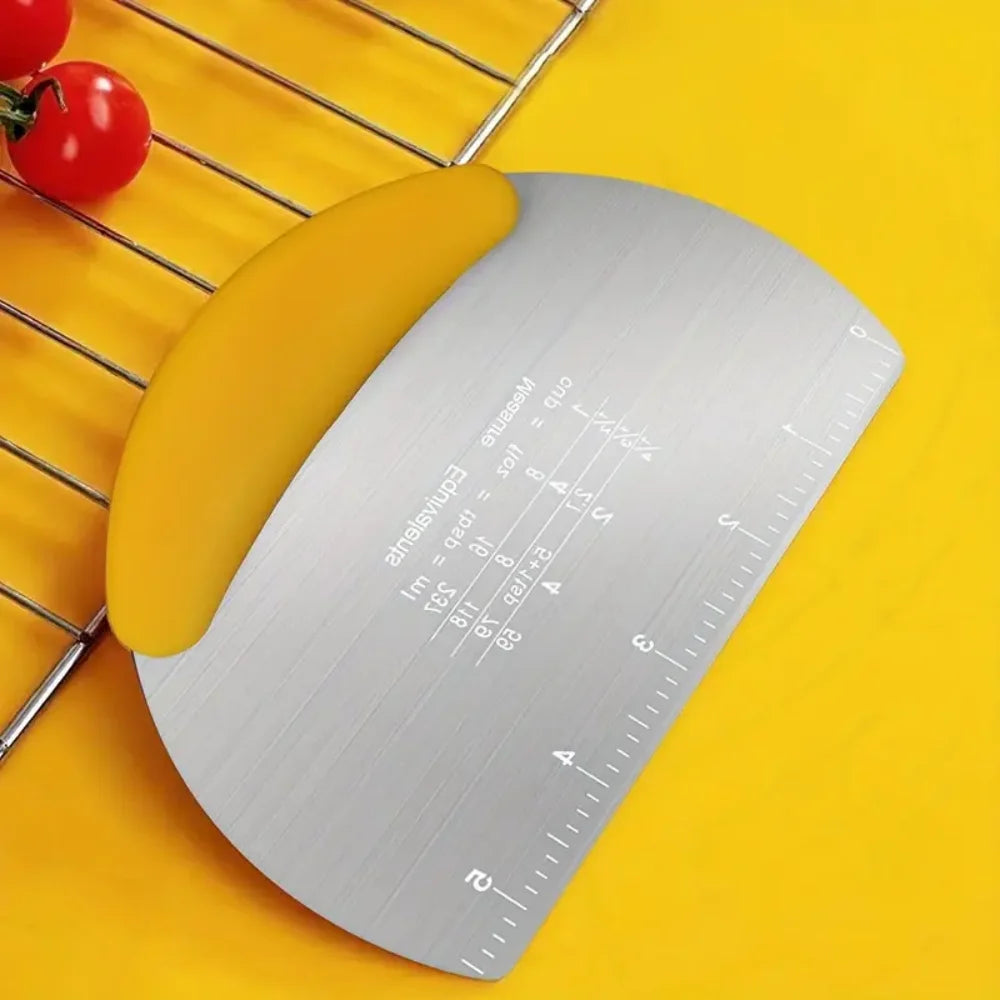 Stainless Steel Pastry Cutter Scraper Multi-functional Baking Tool Zpaxo