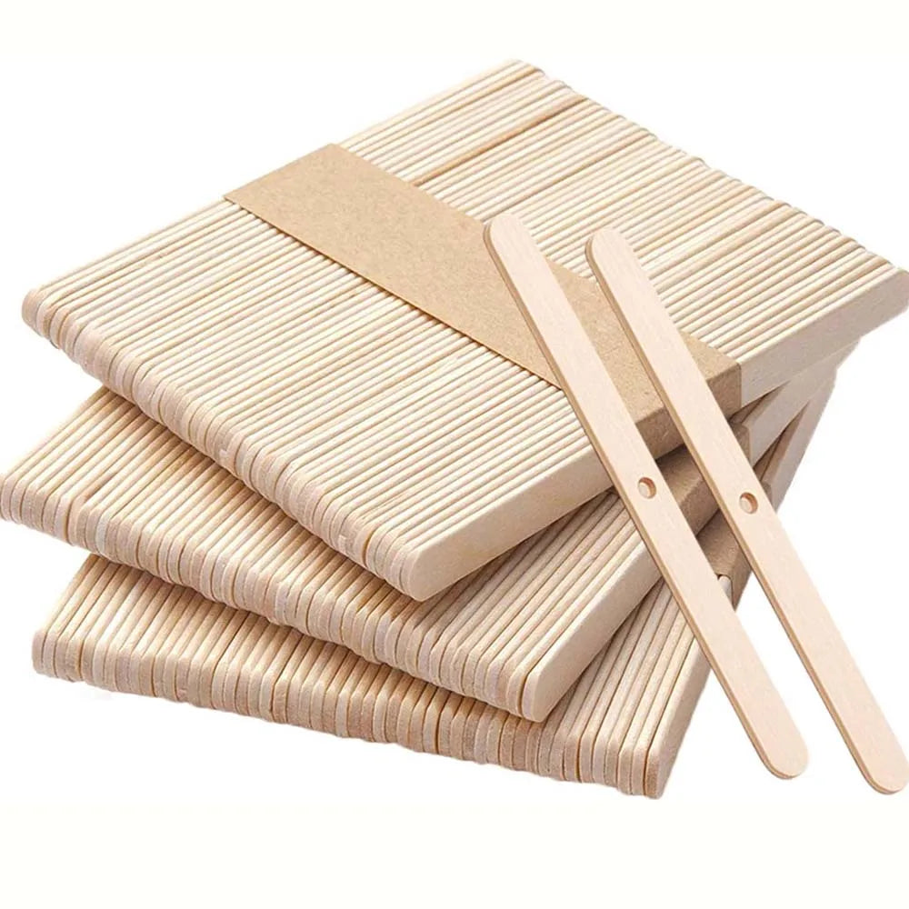 50-Pack Wooden Candle Wick Holders – DIY Centering Tool Candle Making Tool Zpaxo