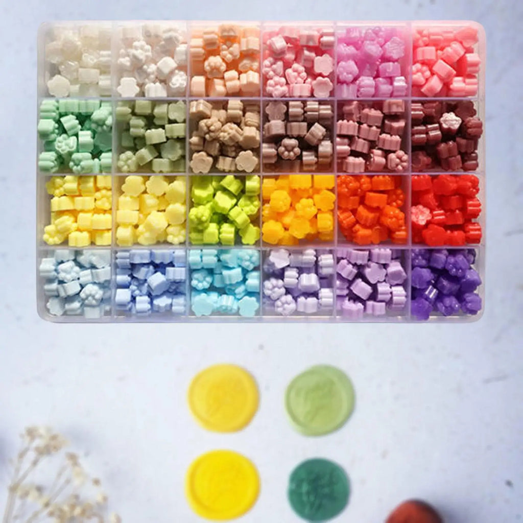 576pcs Sealing wax beads Set DIY Hand Wax Sealing stamp Enamel Wax Particles Kitb for Wedding Holiday Thanksgiving Wax Seal bead Zpaxo