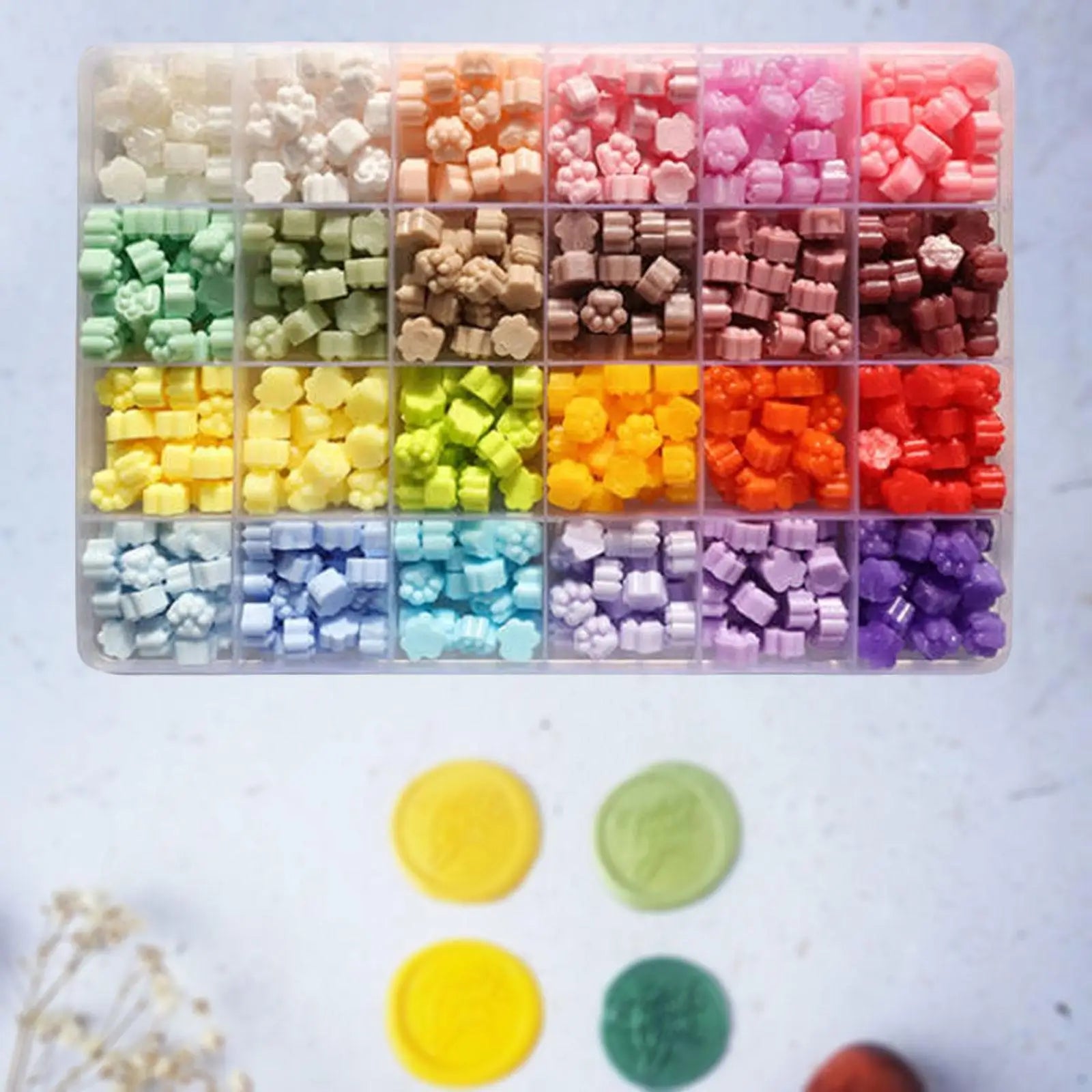576pcs Sealing wax beads Set DIY Hand Wax Sealing stamp Enamel Wax Particles Kitb for Wedding Holiday Thanksgiving Wax Seal bead Zpaxo