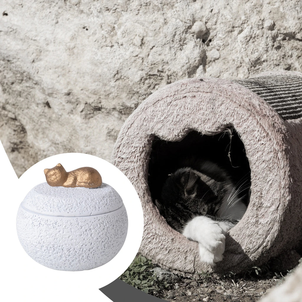Pet Urn Cremation Memorial Urn Pets Supplies Keeping Precious Memories Urn Box for Burial Final Comforting Resting Place Funeral Zpaxo