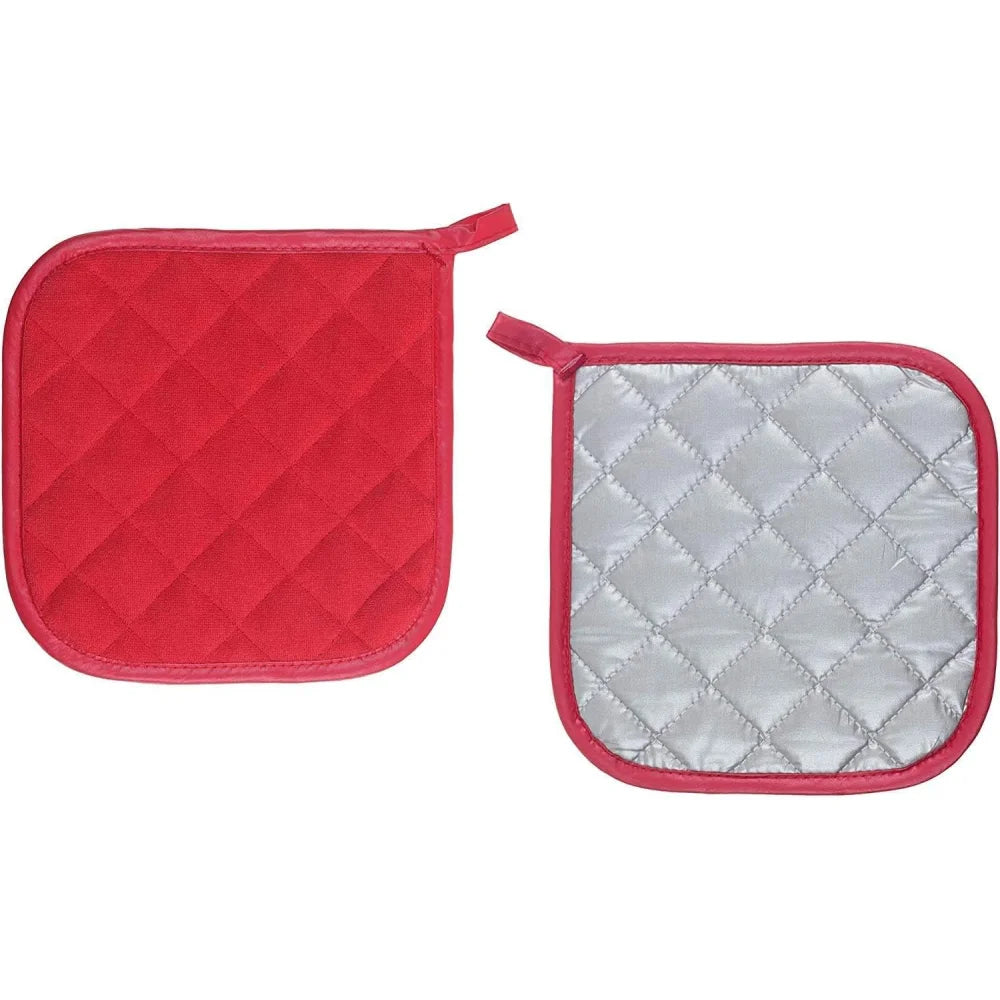 Cotton Machine Washable Heat-Resistant Pot Rack, Heat Insulation Pad, Tripod, Kitchen for Cooking and Baking, Oven Rack Zpaxo red 1PC