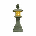 Japanese Stone Lantern Miniature Pagoda – Zen Tabletop Decor Decorative Stone Lantern Zpaxo 15x5x5cm