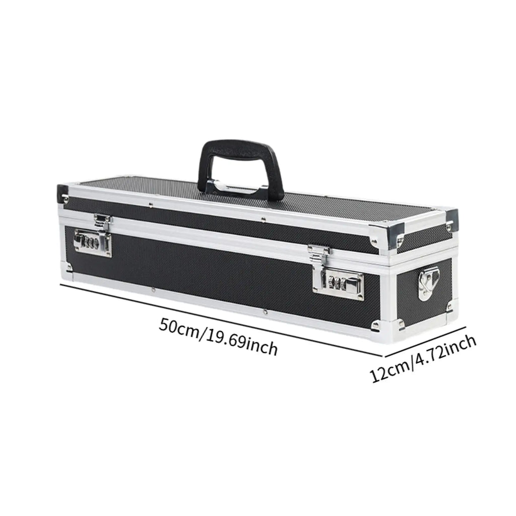 Aluminum Chef Knife Case – Locking Password Suitcase & Strap Chef Knife Case Zpaxo 1PCS