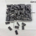 100pcs 1:16 Miniature Clay Bricks – Model Building Set Miniature Building Set Zpaxo gray