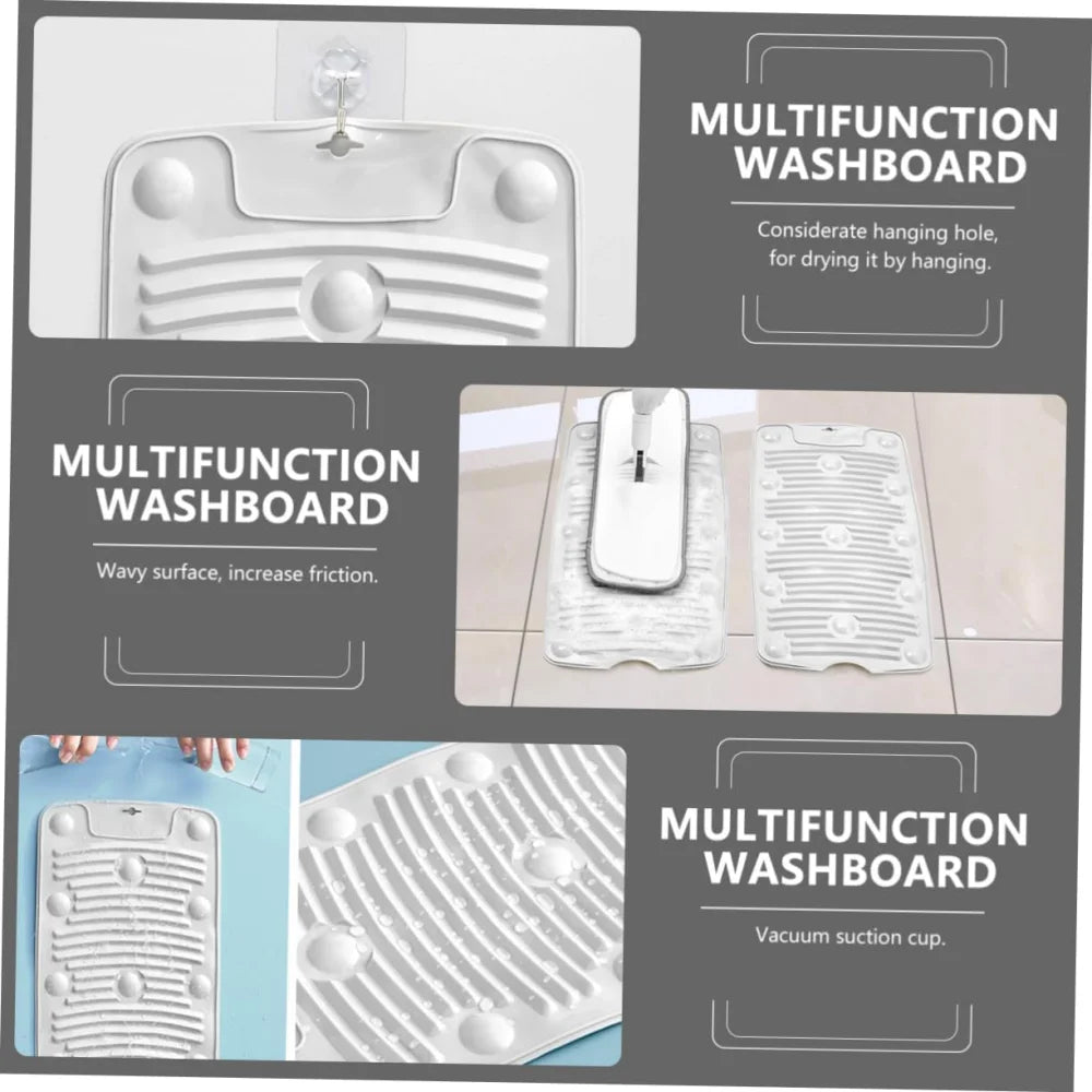 Multi-functional Laundry Board Pad Cloth Hand Wash Mini Suction Cup Zpaxo