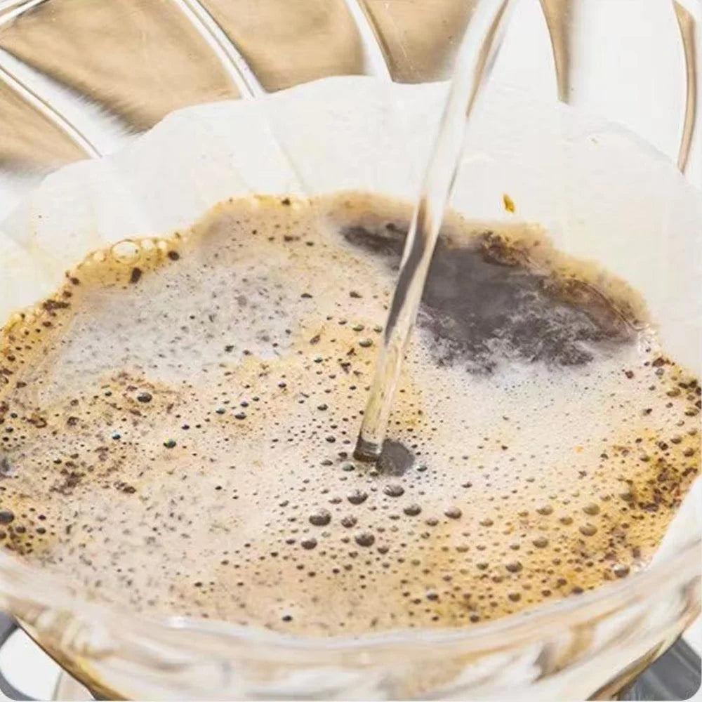Single-use Coffee Filter Paper Bag Conical 2-4 Cups Natural Drip Zpaxo