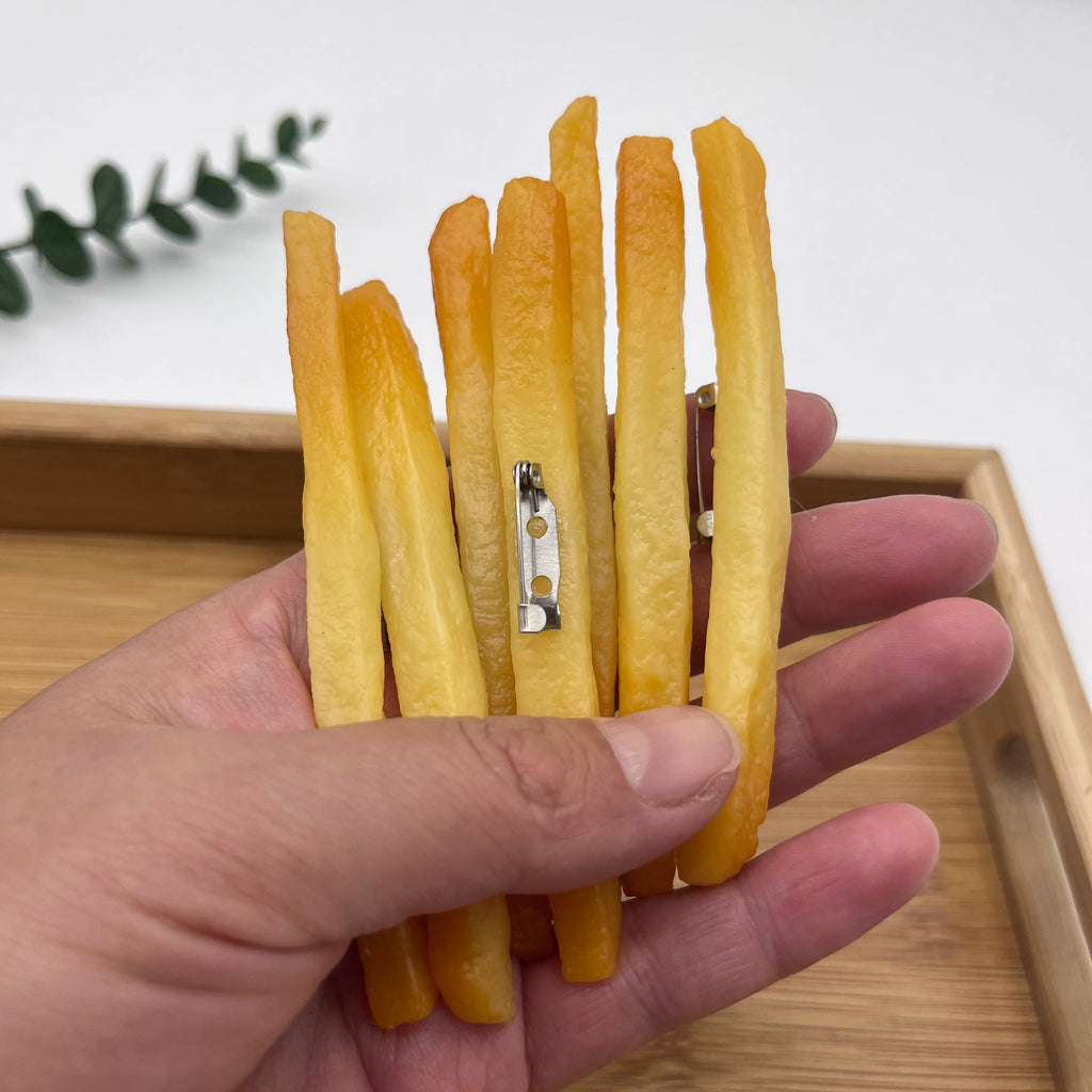 Cute Fries Brooch Pin – Novelty Food DIY Jewelry Accessory Novelty Brooch Pin Zpaxo