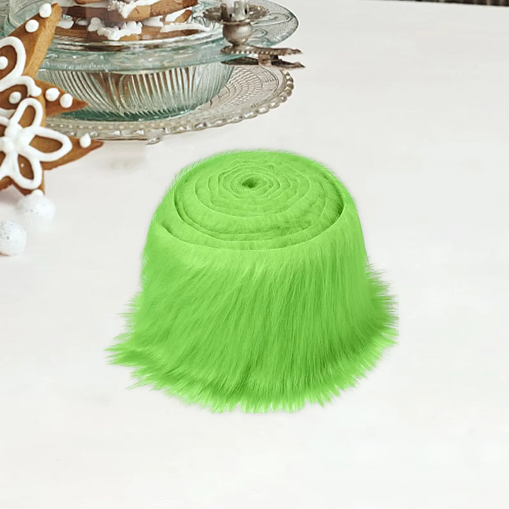 1x Faux Fur Fabric Costume Soft Artificial Dwarf Decoration Clothing Zpaxo