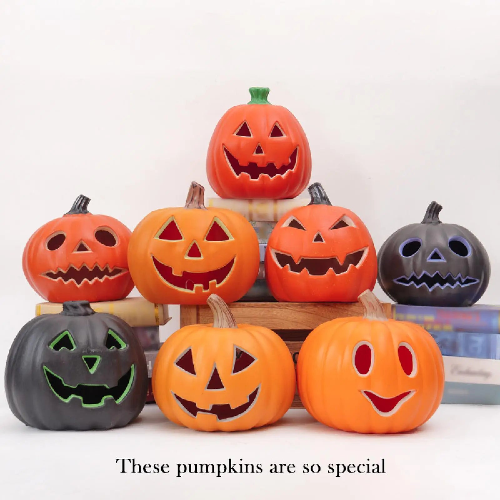 Halloween Pumpkin LED Light Lantern – Spooky Home Decor Halloween LED Lantern Zpaxo