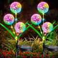 Solar Lights Outdoor Garden Decor Decorative Dandelion LED Waterproof Zpaxo colour three