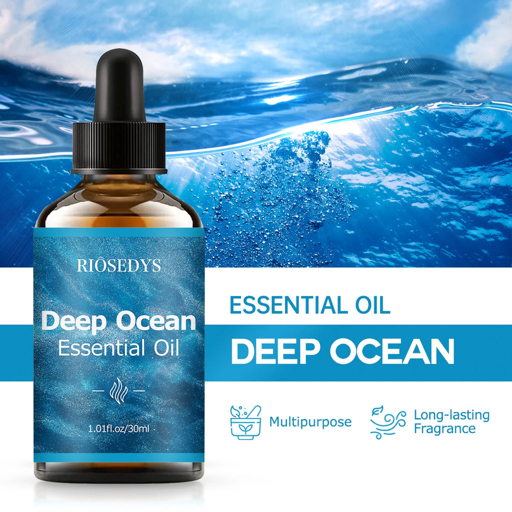 Deep ocean essential oil, with a sea breeze scent, suitable for body massage and aromatherapy, providing powerful moisturizing Zpaxo