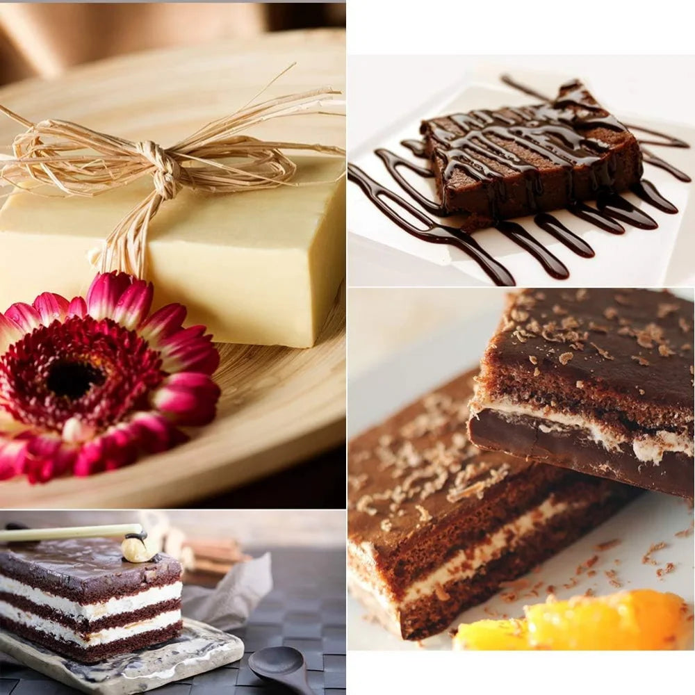 Square Soap Mold 6-compartment Non-stick Silicone Brownie Pan Zpaxo