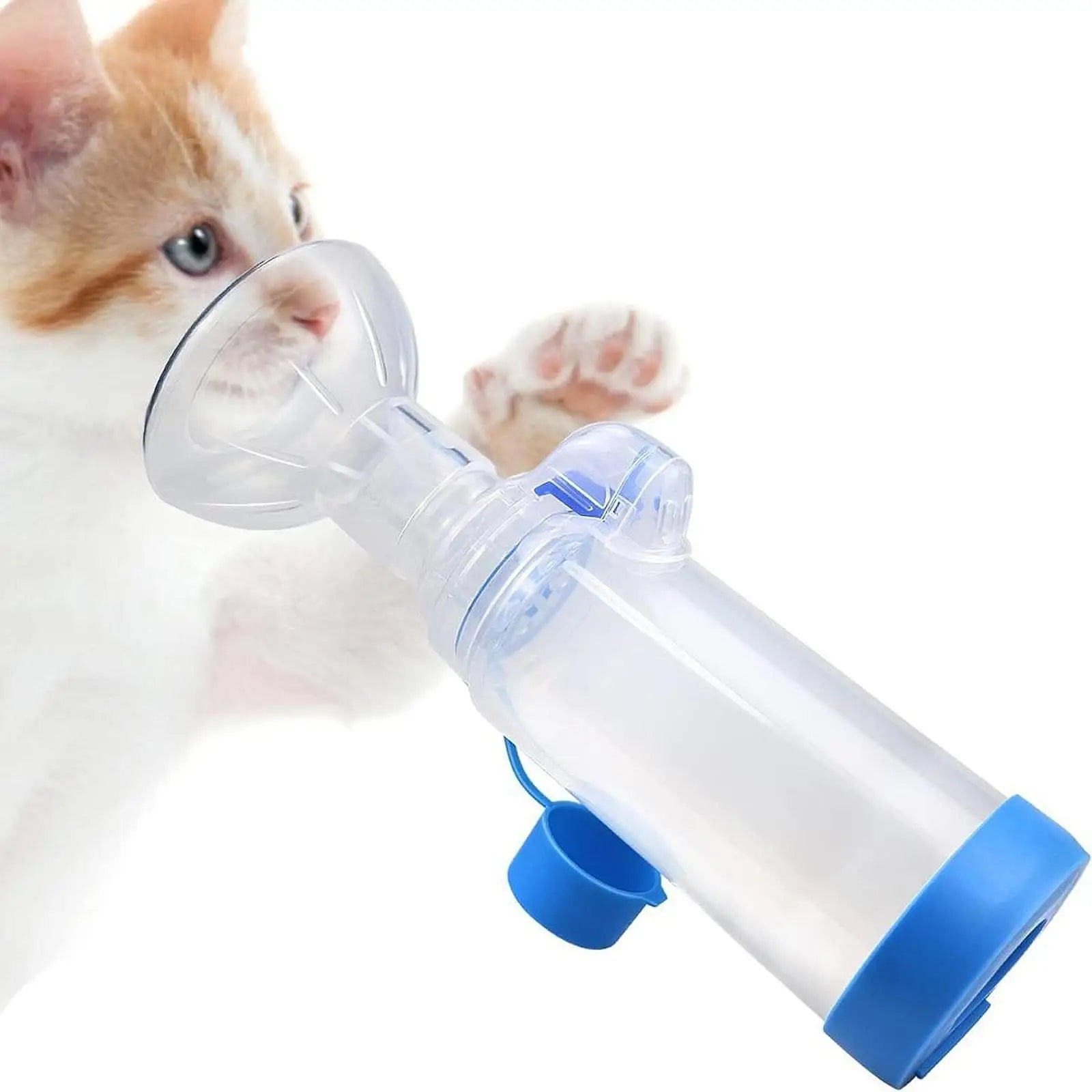 Pet Inhaler Spacer Chamber for Small Dog Pets Portable Travel Cats Use Nebulizador Inhaler Mask Animal Breathing Apparatus Zpaxo