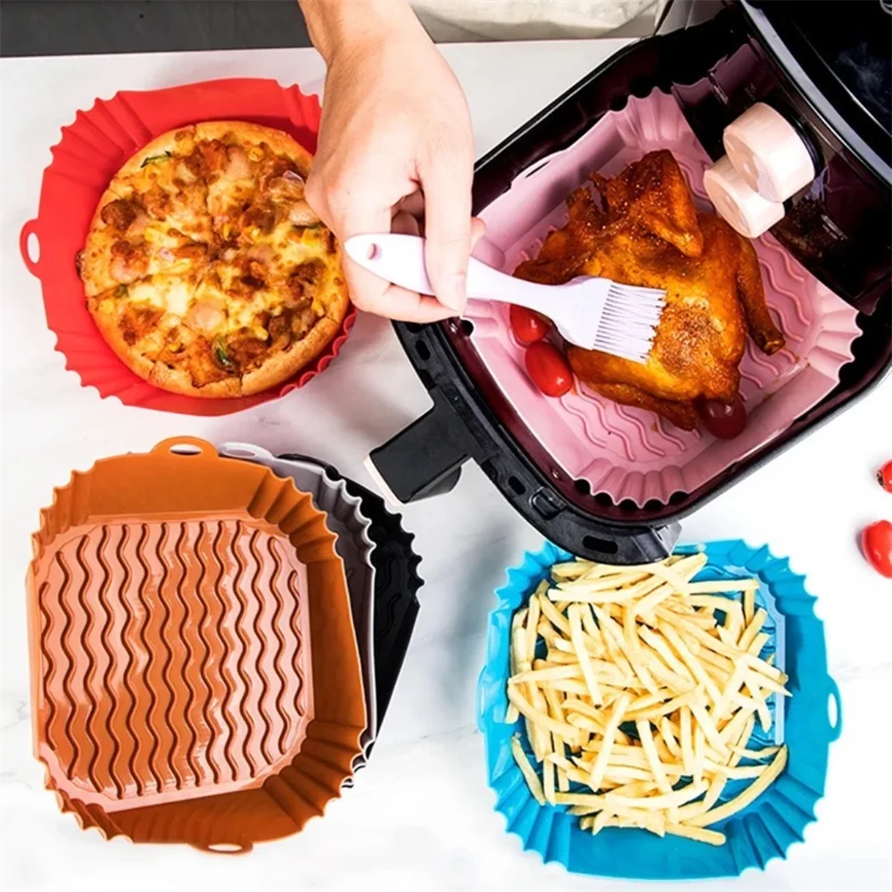 Silicone Air Fryer Liners Reusable Square Fryers Replacement Zpaxo