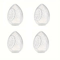 Beauty Egg Storage Box Makeup Sponge Used Drying Storing Cosmetics Zpaxo white 4PCS