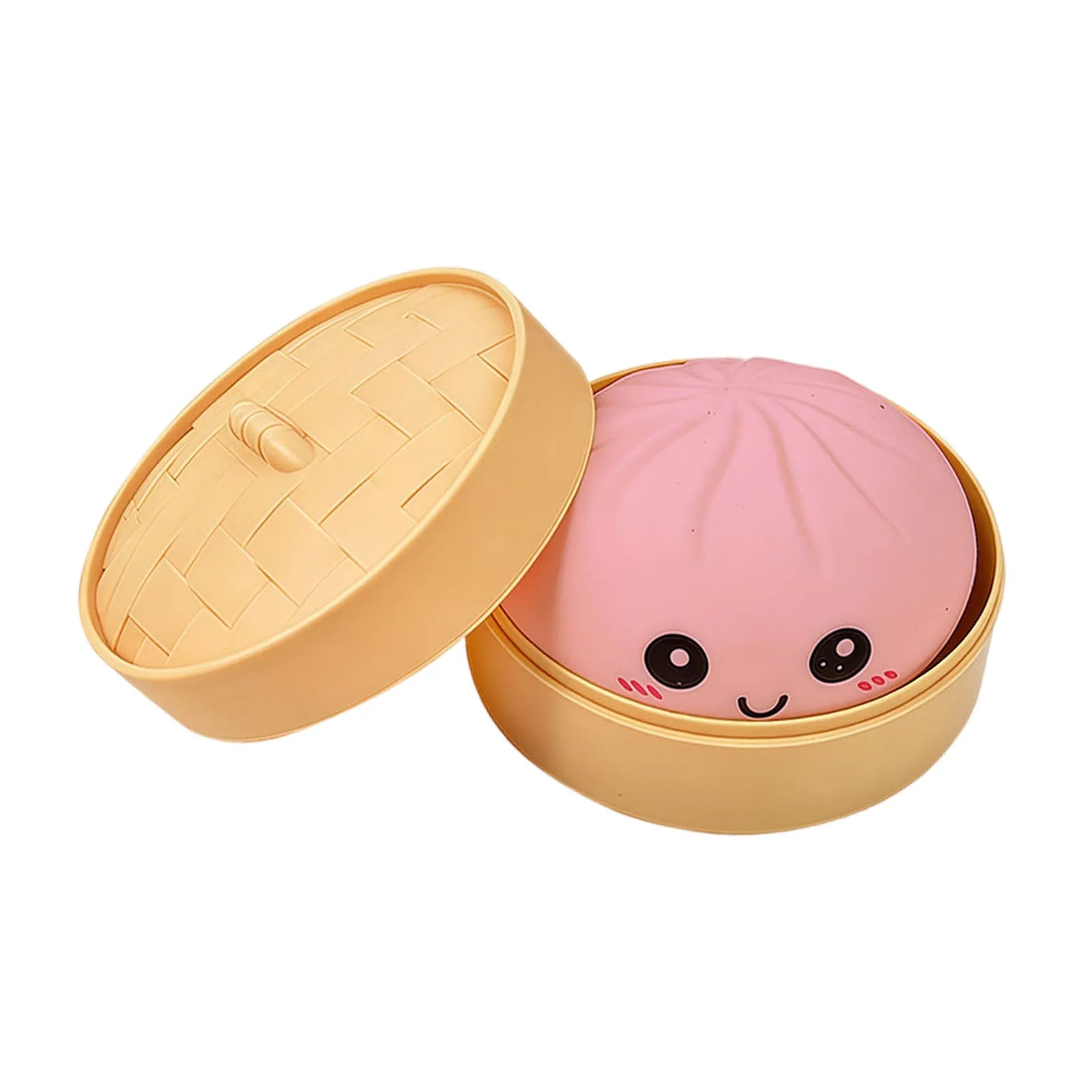 Dumpling Ball Squeeze Fidget Toy – Cute Bun Stress Relief Gift Squeeze Fidget Toy Zpaxo Pink