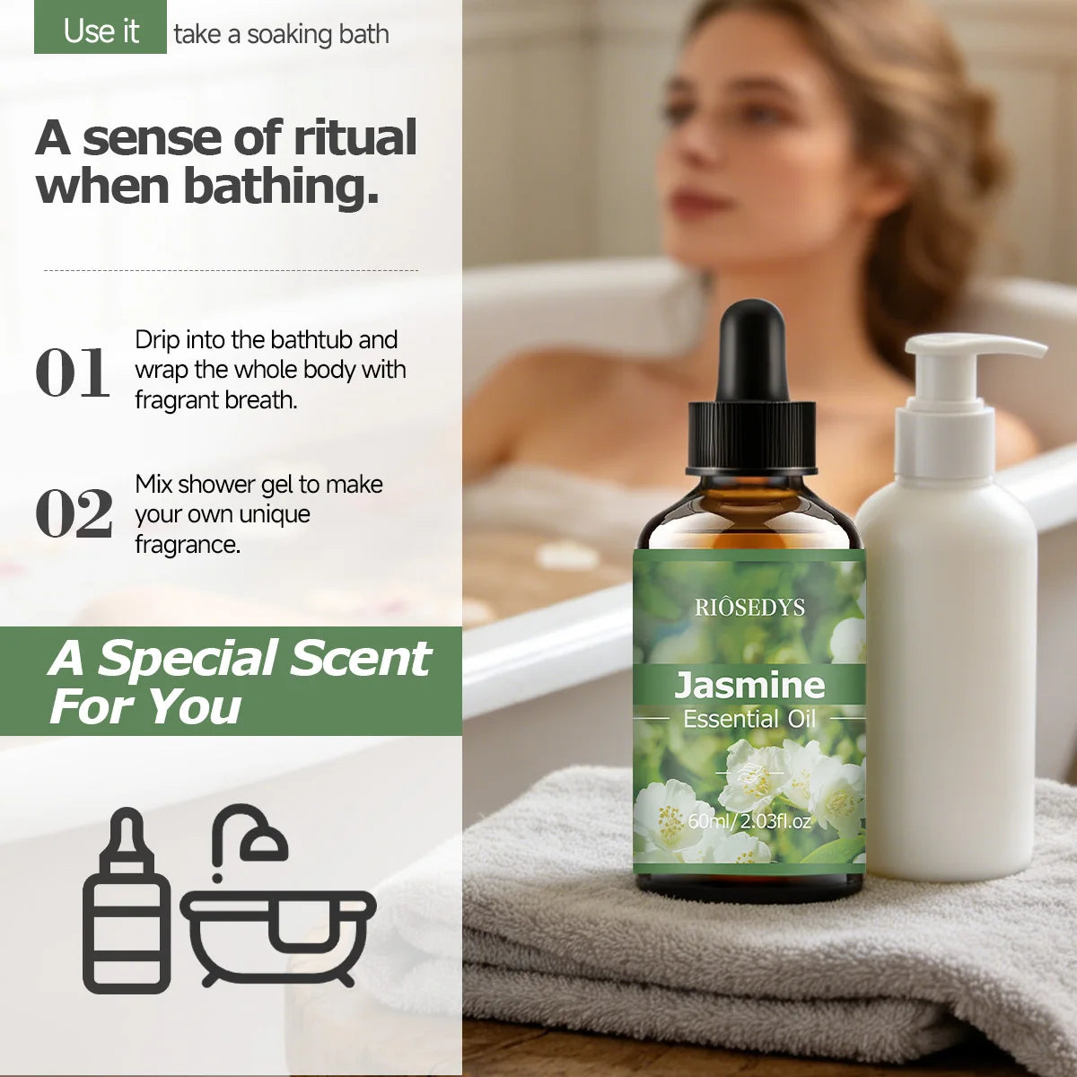 JASMINE ESSENTIAL OIL Has Deep Nourishing Moisturizing Effects Making Zpaxo
