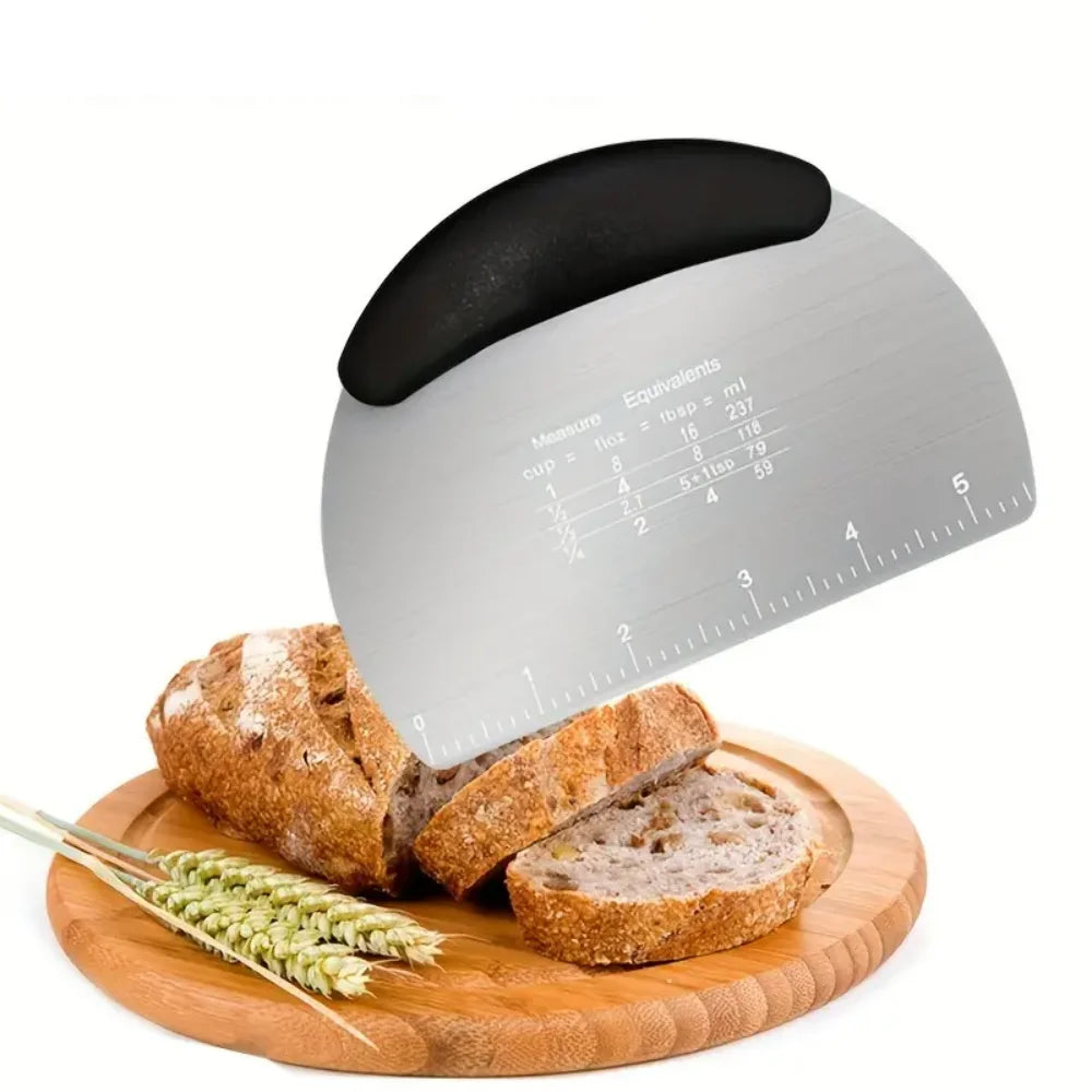 Stainless Steel Pastry Cutter Scraper Multi-functional Baking Tool Zpaxo