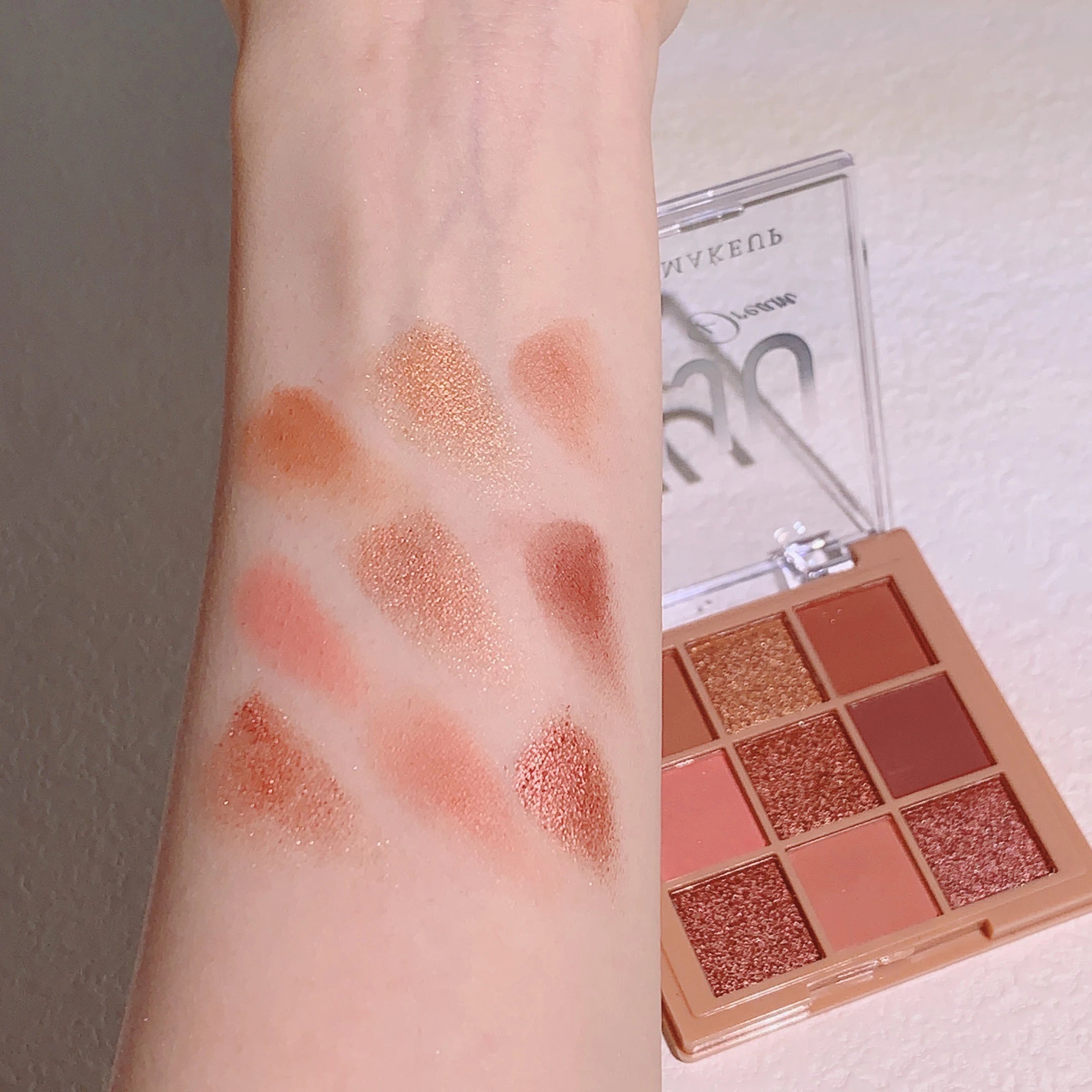 JUJU DREAM Warm Winter Brown Shadow 9 Colors Eyeshadow Matte Pearlescent Brightening Atmosphere Korean Series Zpaxo