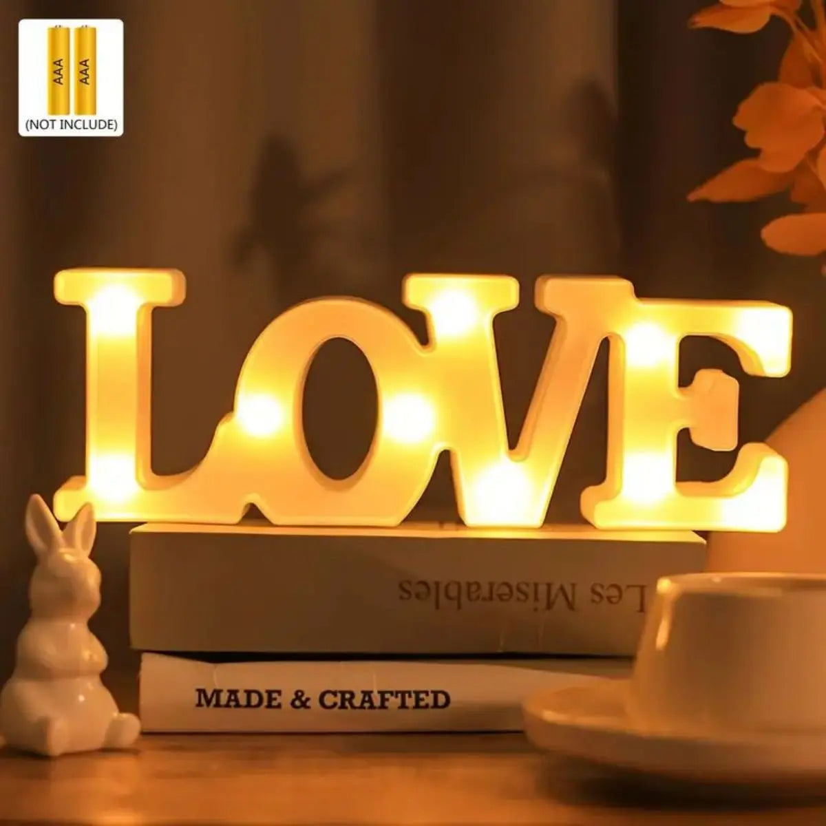 LED Decorative Letter LOVE Wedding Birthday Decoration Light Zpaxo