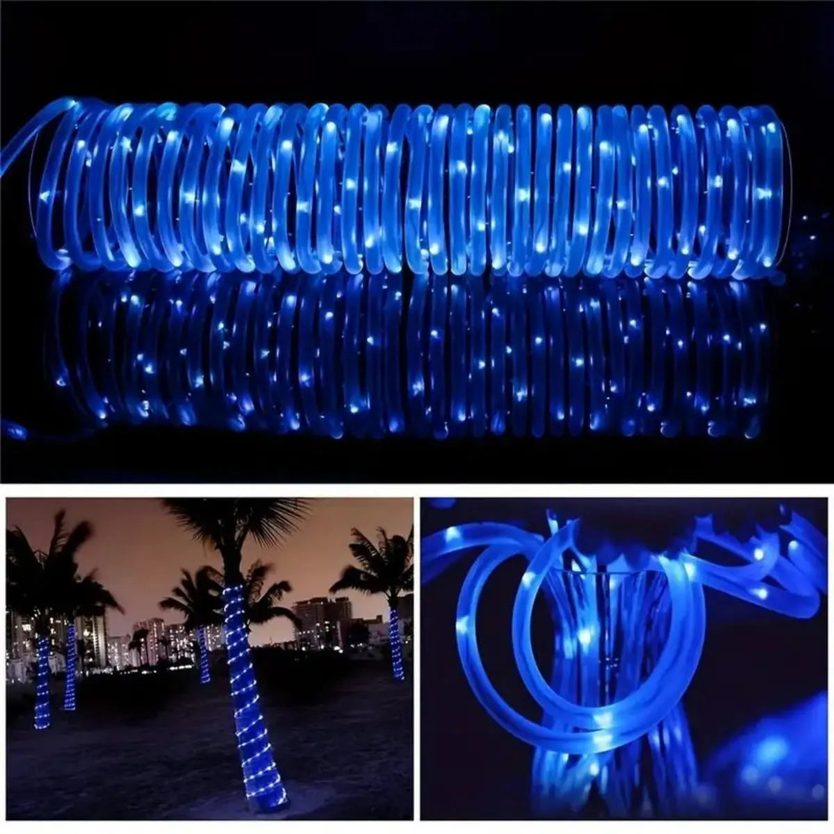 8-function Waterproof Battery Box Tube Lights Strip Indoor Outdoor Zpaxo