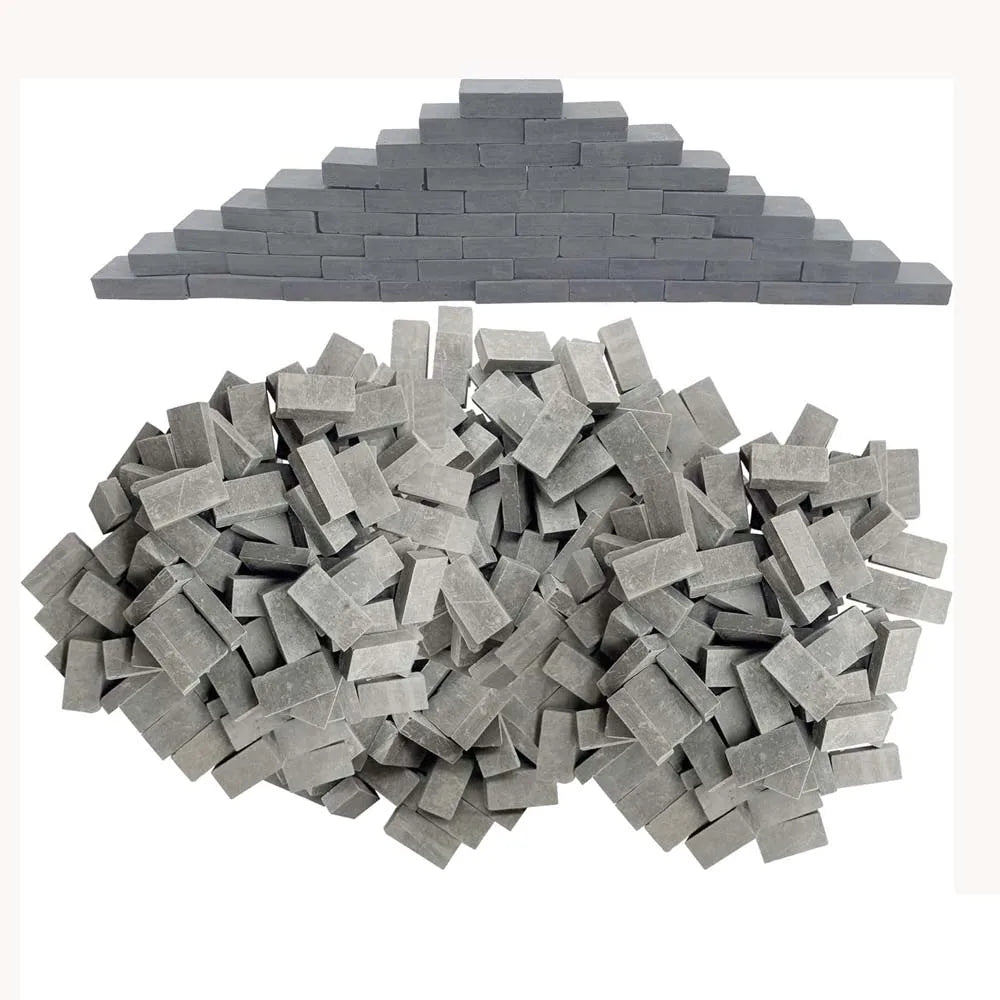 1:35 Scale Handmade Dark Gray Model Brick Walls – Diorama Diorama Model Accessory Zpaxo