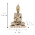 Seated Ganesh Buddha Ornament Hand Carved Sandstone Seated Ganesh Buddha Deity Hindu Thai Statue Sculpture Zen meditation Buddha Zpaxo 8x5.5x2.5cm