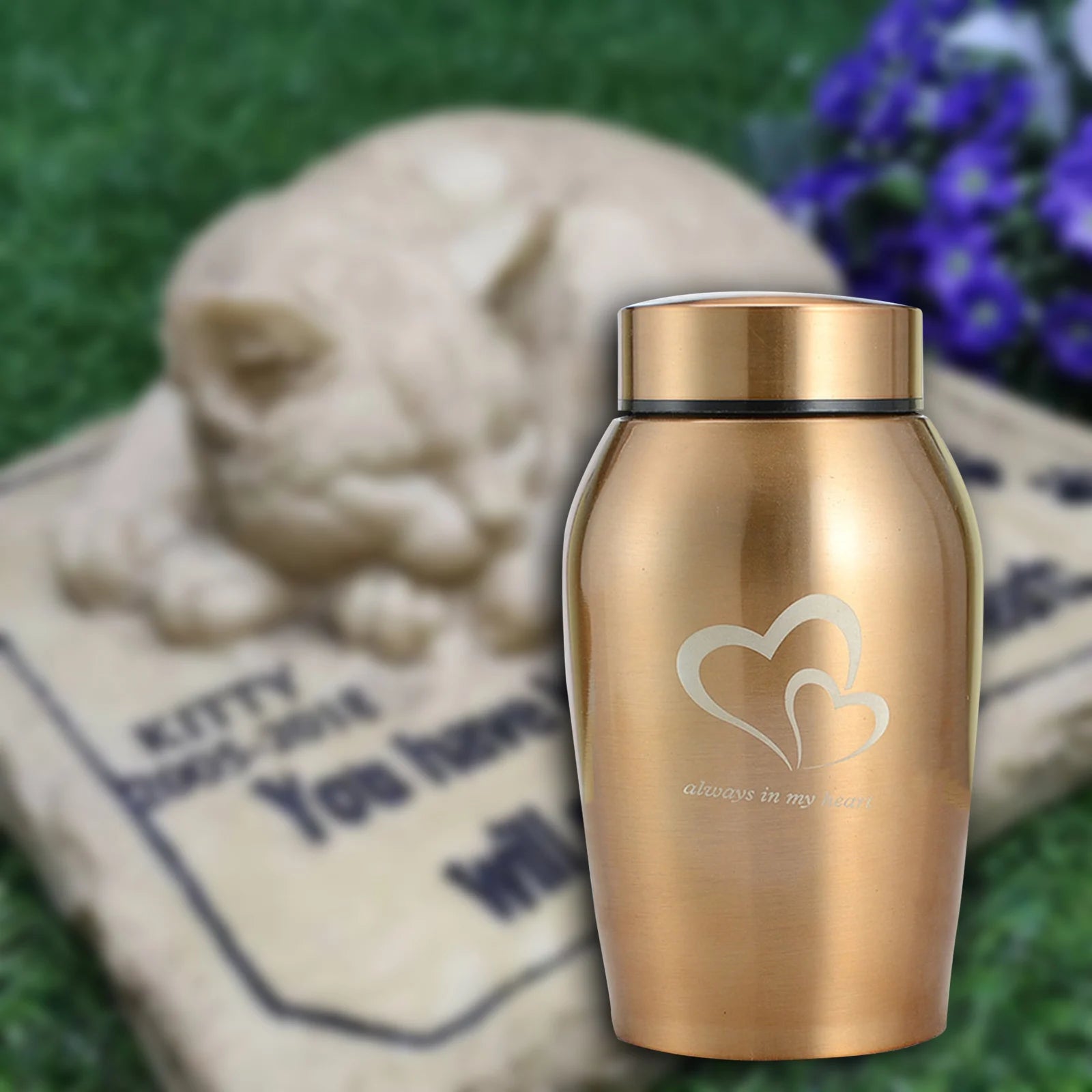 Pet Urns Burial Casket Keepsake Case Memory Cremation Memorial Urn for Dogs Ashes Small Animal Cats Ashes Keeping Precious Zpaxo