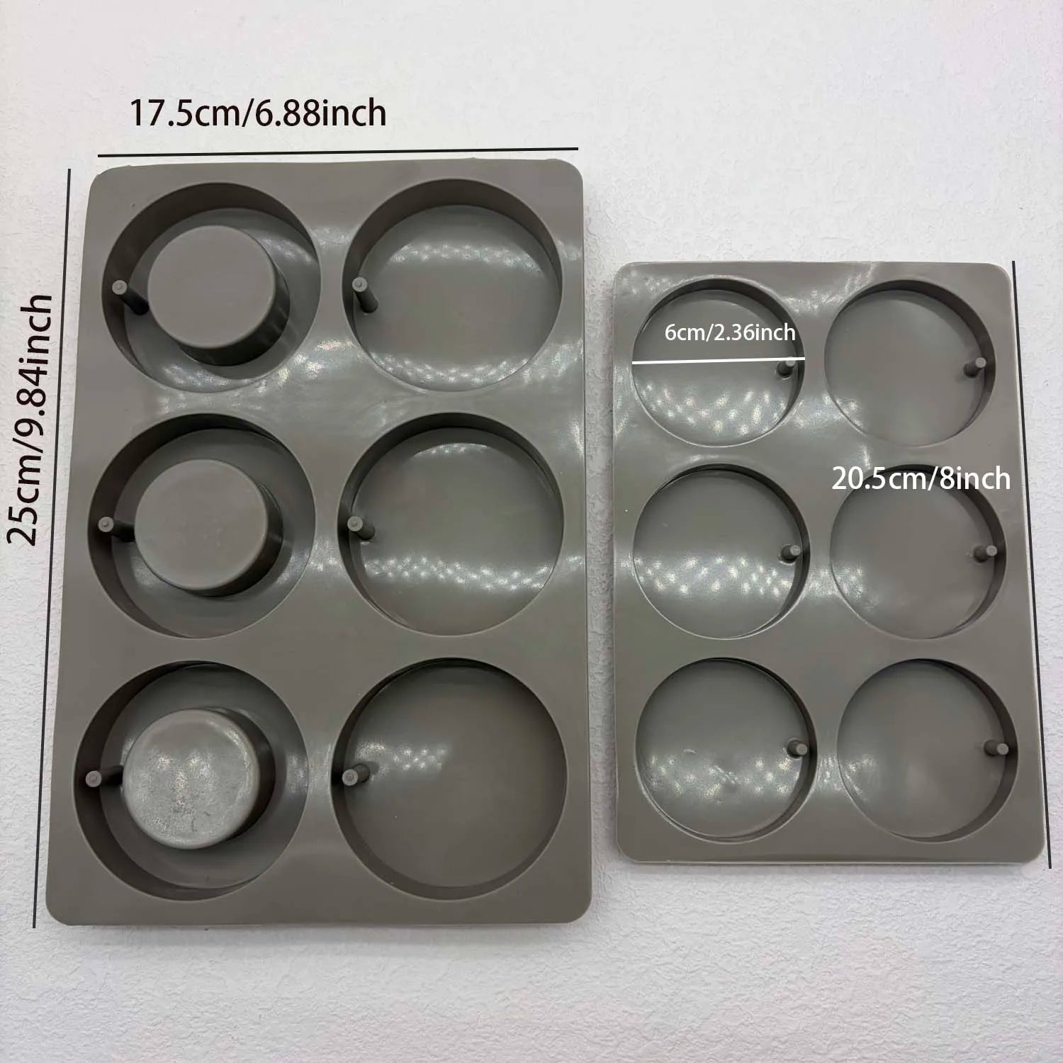 Round Silicone Pendant Mold for Epoxy Resin & Candlestick Casting Resin Craft Mold Zpaxo