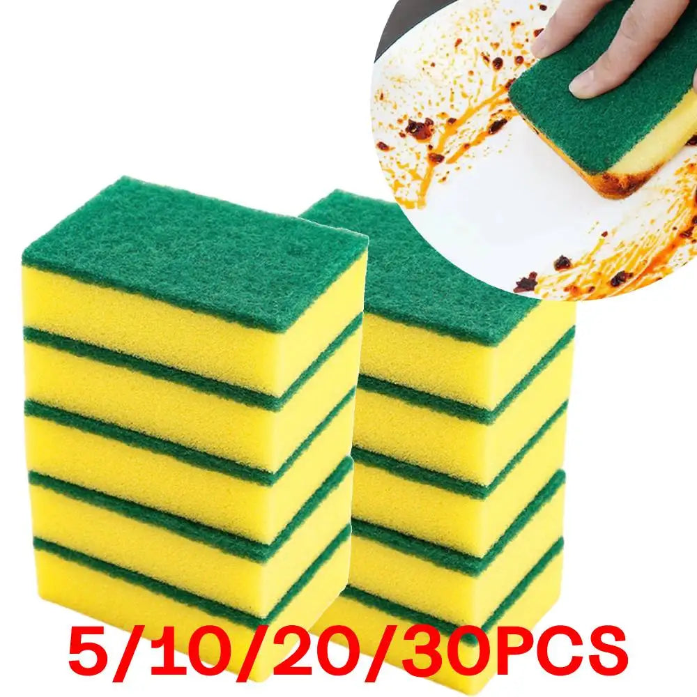 Double-Sided Sponge Scourers – Kitchen Scrub Pads (5-30 Pack) Kitchen Scrub Sponge Zpaxo