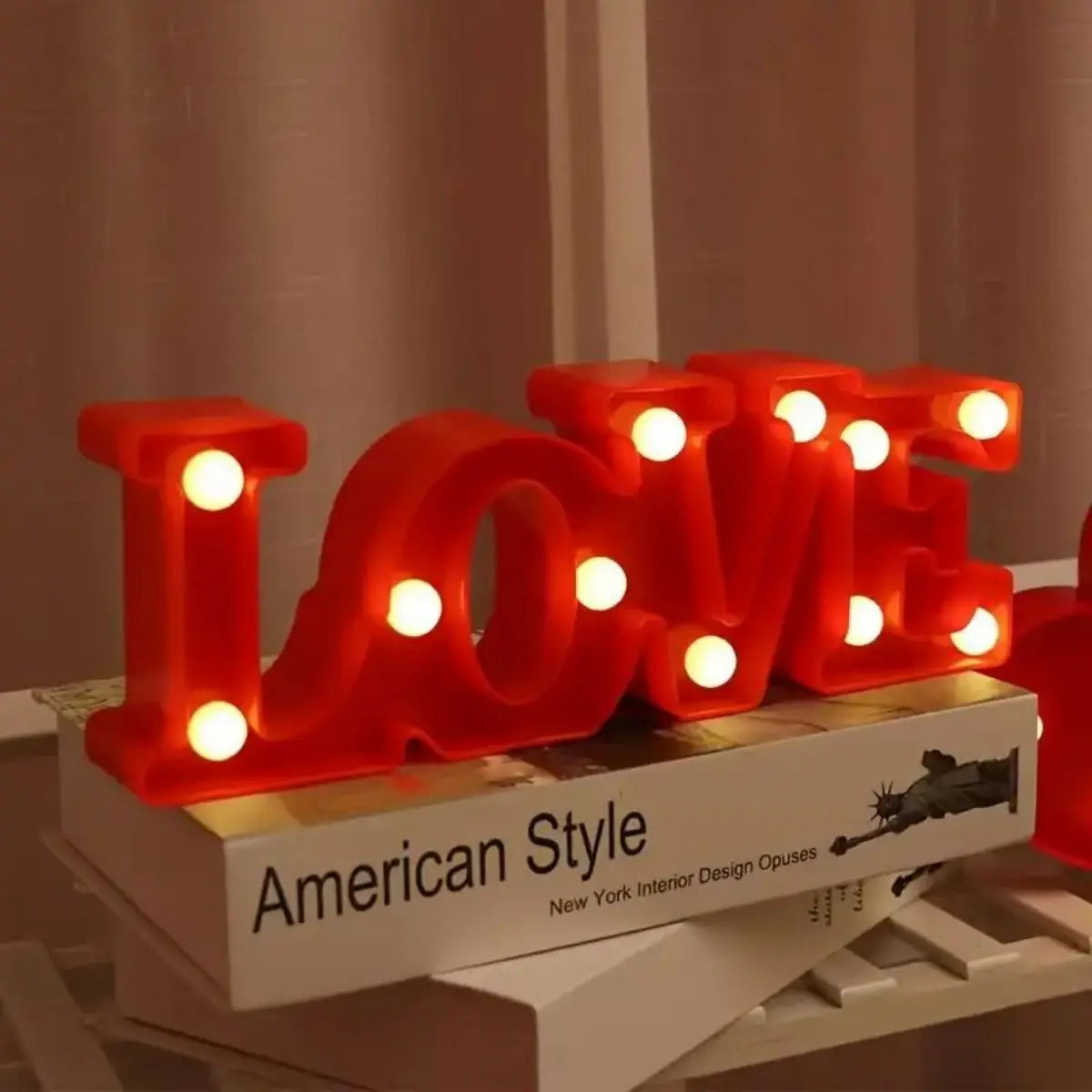 LED Decorative Letter LOVE Wedding Birthday Decoration Light Zpaxo