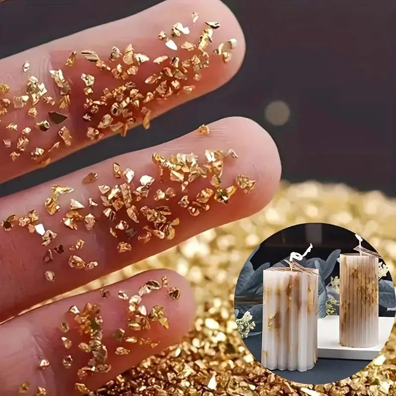 Crushed Stone Decorations 20g – Resin, Candle & Mold Filler Craft Stone Filler Zpaxo gold