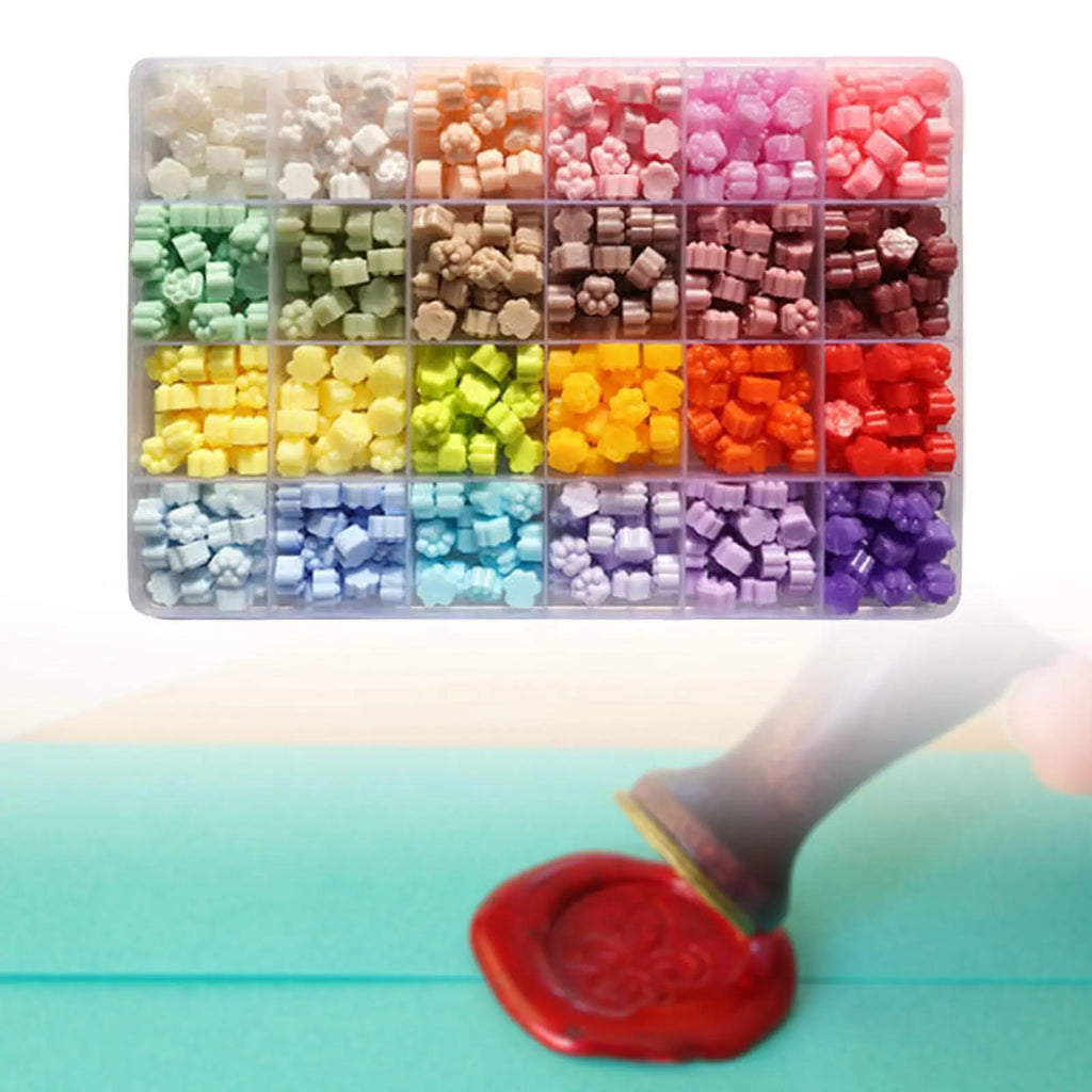 576pcs Sealing wax beads Set DIY Hand Wax Sealing stamp Enamel Wax Particles Kitb for Wedding Holiday Thanksgiving Wax Seal bead Zpaxo