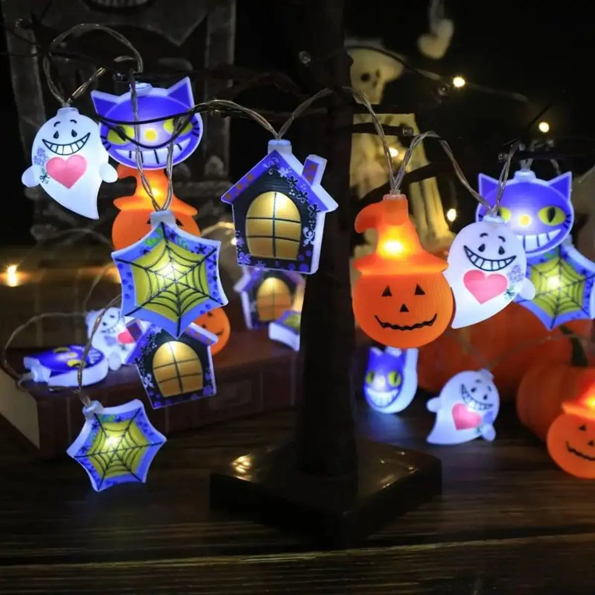 LED String Lights Halloween Decorations Energy-efficient Zpaxo