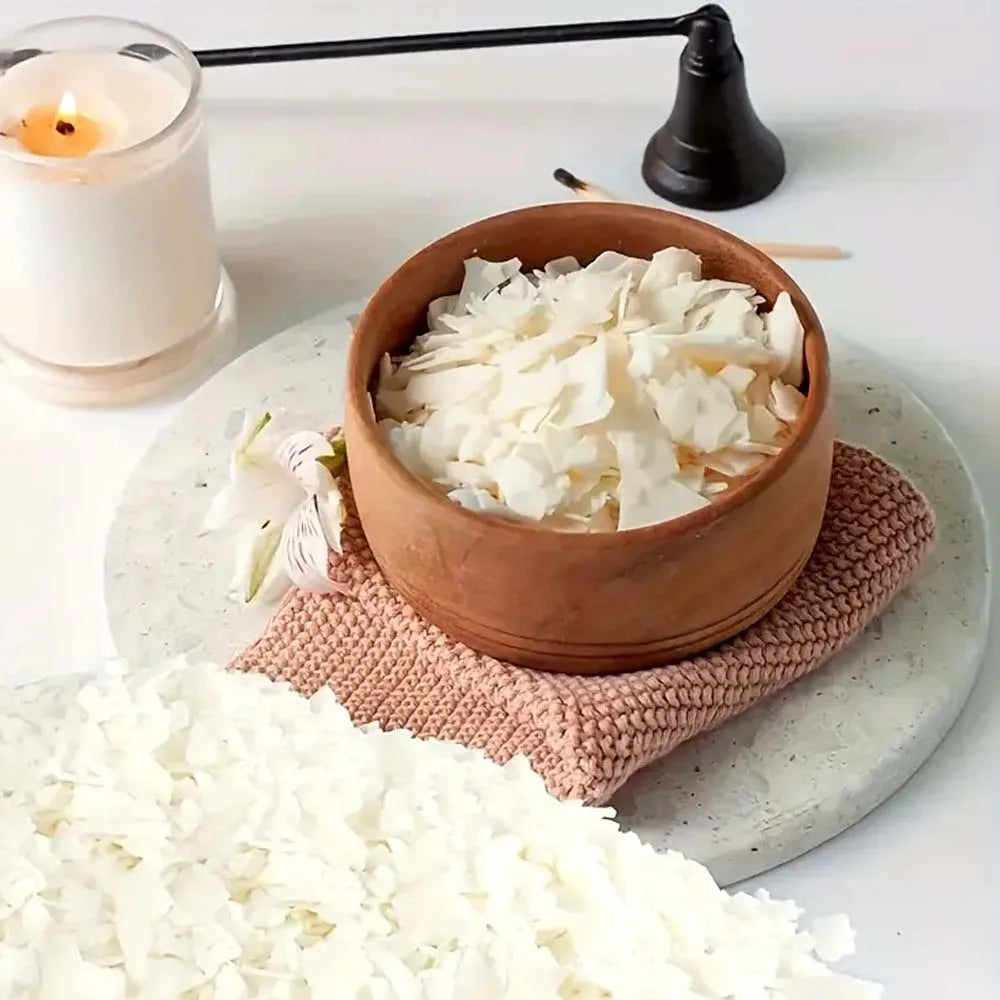 Natural Soy Wax Flakes for DIY Candle Making – 50g to 500g Candle Making Wax Zpaxo