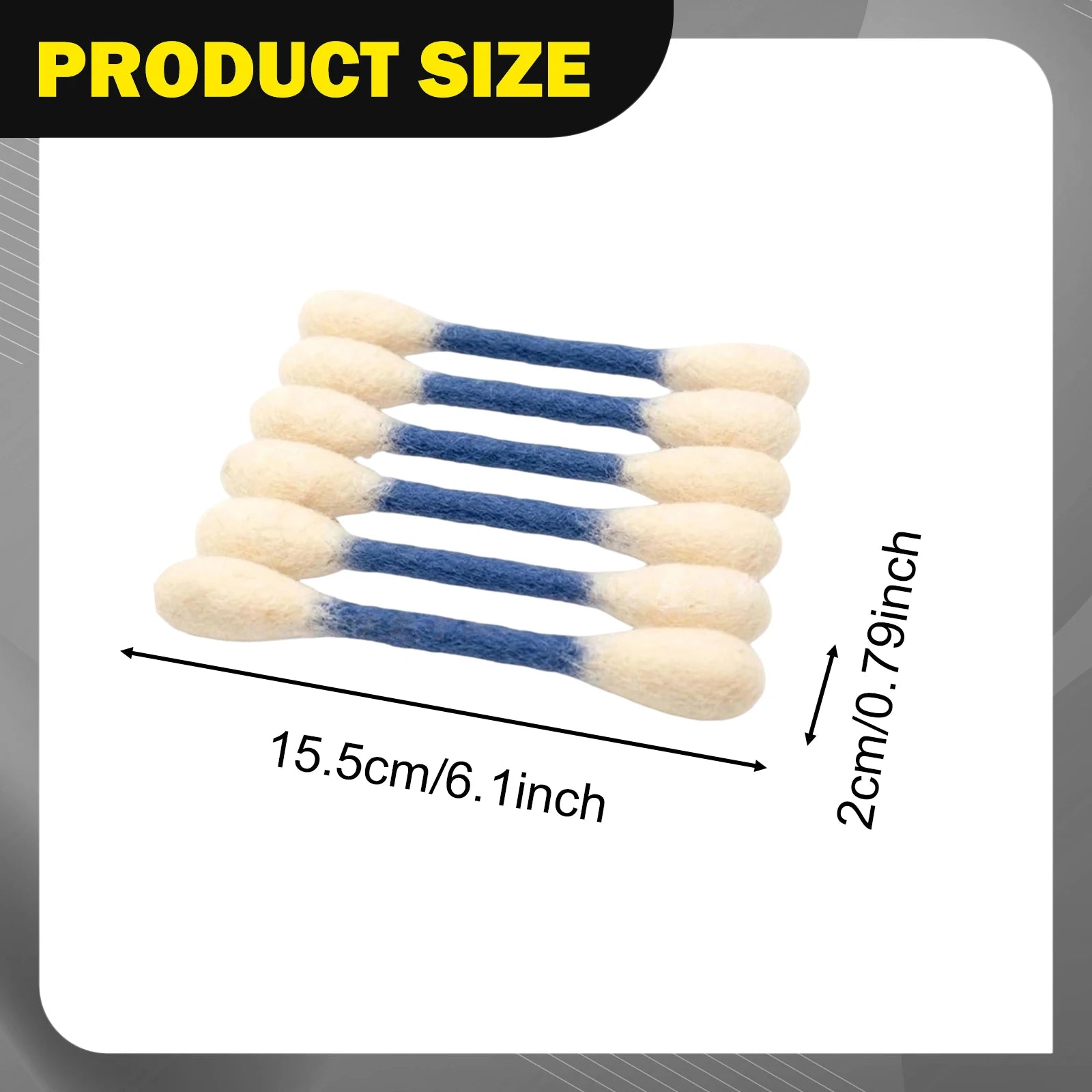 6pcs Cat Swabs Cat Toy for Indoor Cats Kittens Entertainment Cute Interactive Toy Exercise and Play Wood Cotton Pet Supplies Zpaxo 6PCS Blue