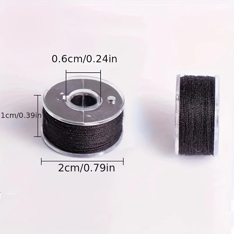 25/PCS/BOX Wound Sewing Thread , Black and White Home Sewing Spools Tools, Replacement Bobbins for Home Sewing Machines Zpaxo