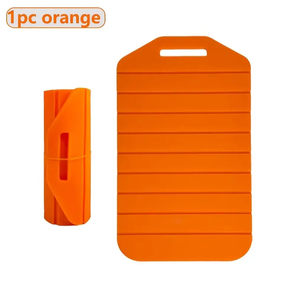 Kitchen Cutting Board, Double-Sided Foldable, Outdoor Cutting Board Pad - Suitable for Kitchen, Home, Camping, Apartment Counter Zpaxo orange