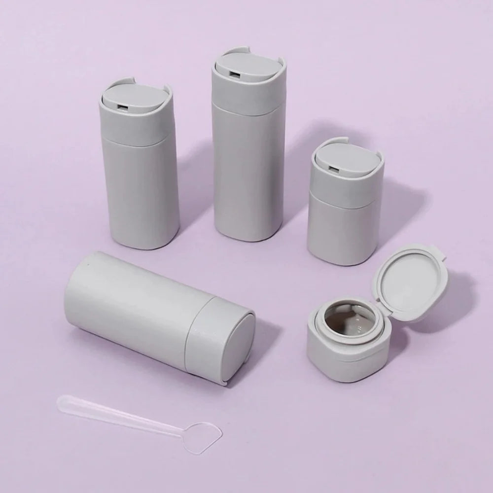 5pcs Travel Cream Dispenser Bottles Set Travel Bottles Toiletry Containers Set, TSA Approved, Travel Essentials Zpaxo