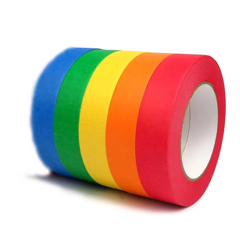 20M Colored Masking Tape Painting Painters Tape for Artist Decorators Indoor Decorating Crafts Spraying Adhesive Paint Tape Zpaxo