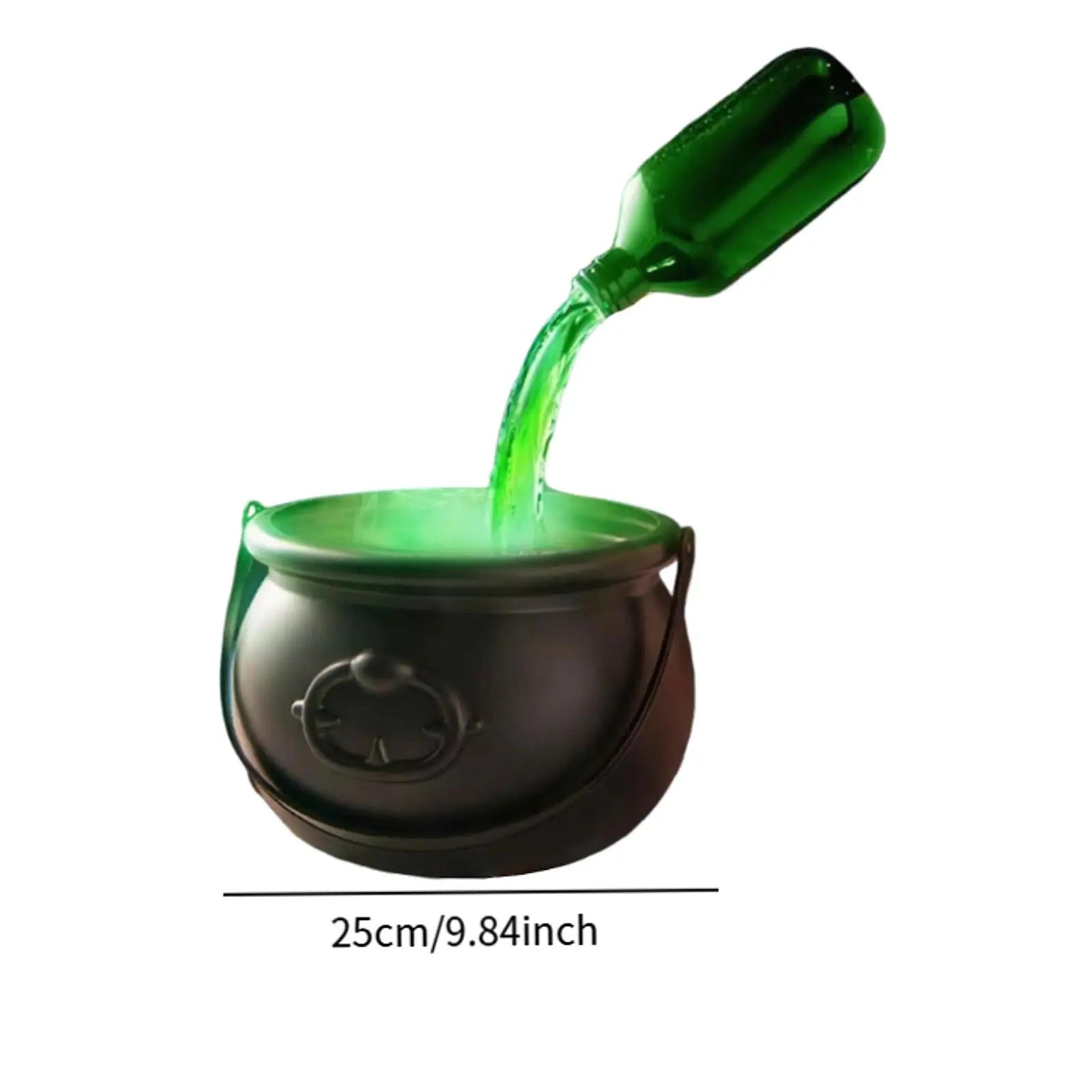 Halloween Witch Cauldron Mist Maker with Lights & Fog Halloween Mist Maker Zpaxo 25cm Other